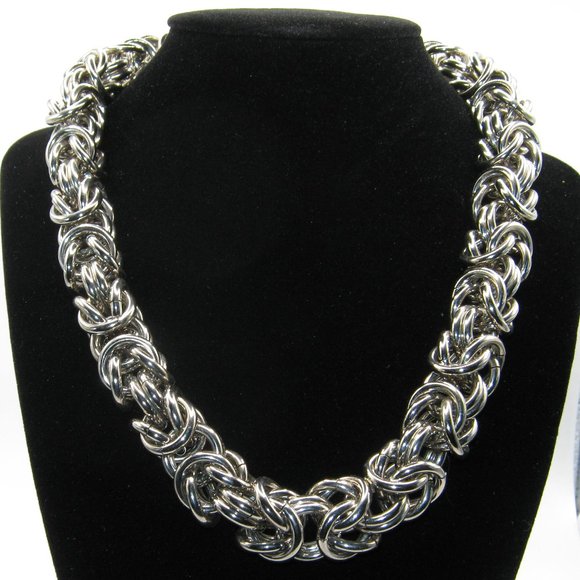 Givenchy Jewelry - Givenchy Vintage Silver Chucky Style Choker - 18" Long